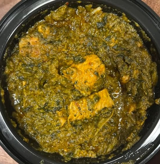 Chicken with Spinach.